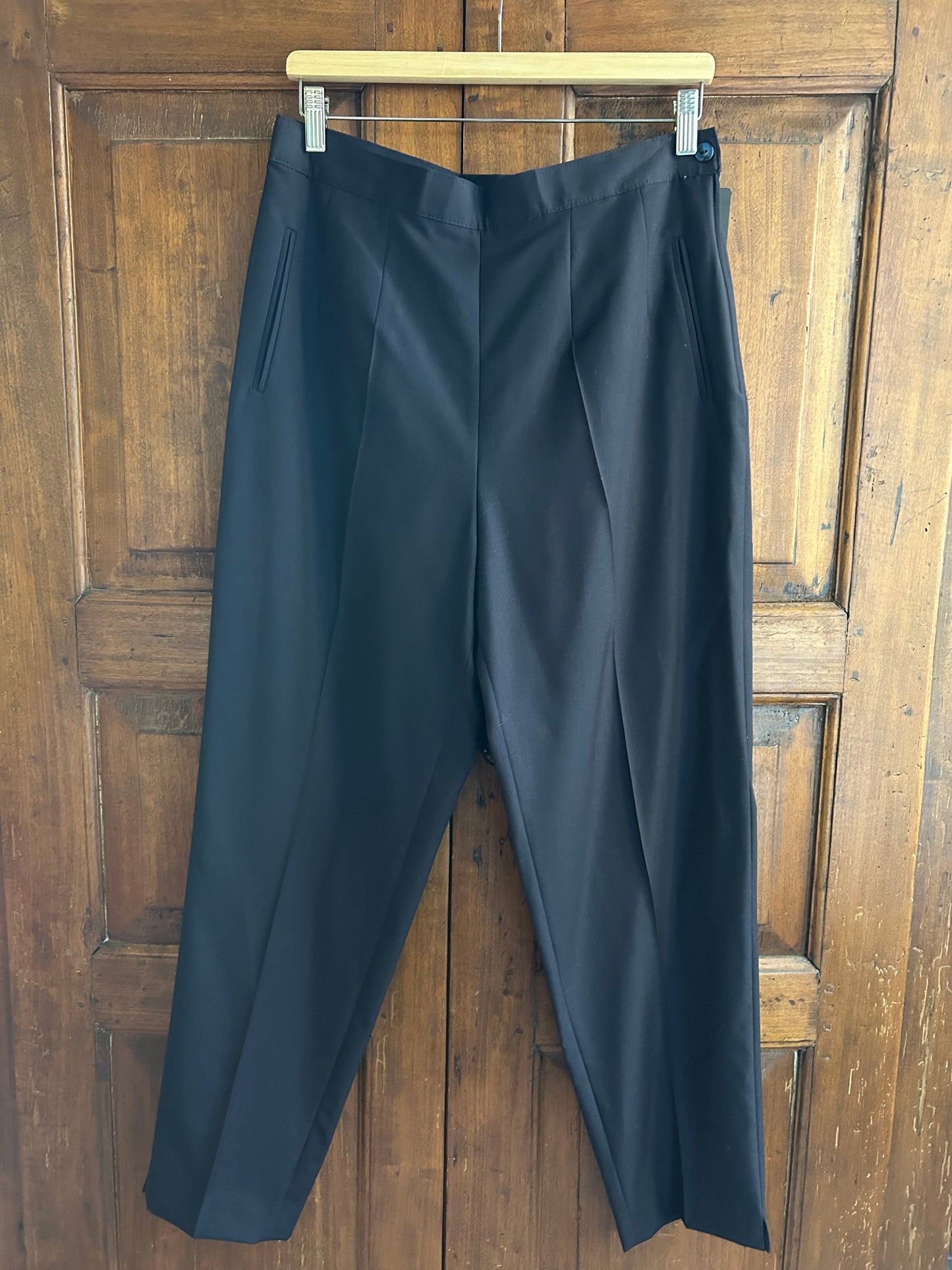 Pantaloni blu in lana